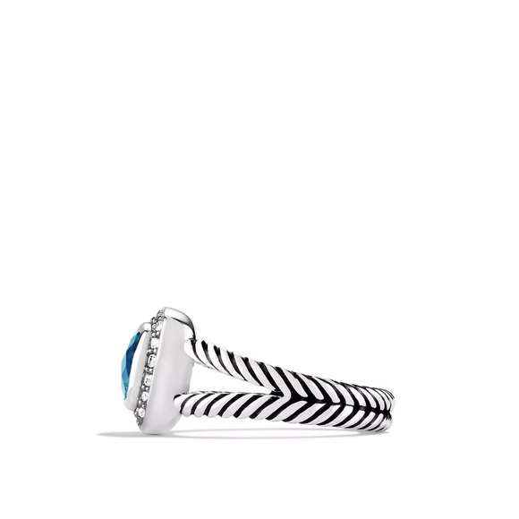 David Yurman
Petite Albion Ring with Blue Topaz & Diamonds - Picture 2 of 4